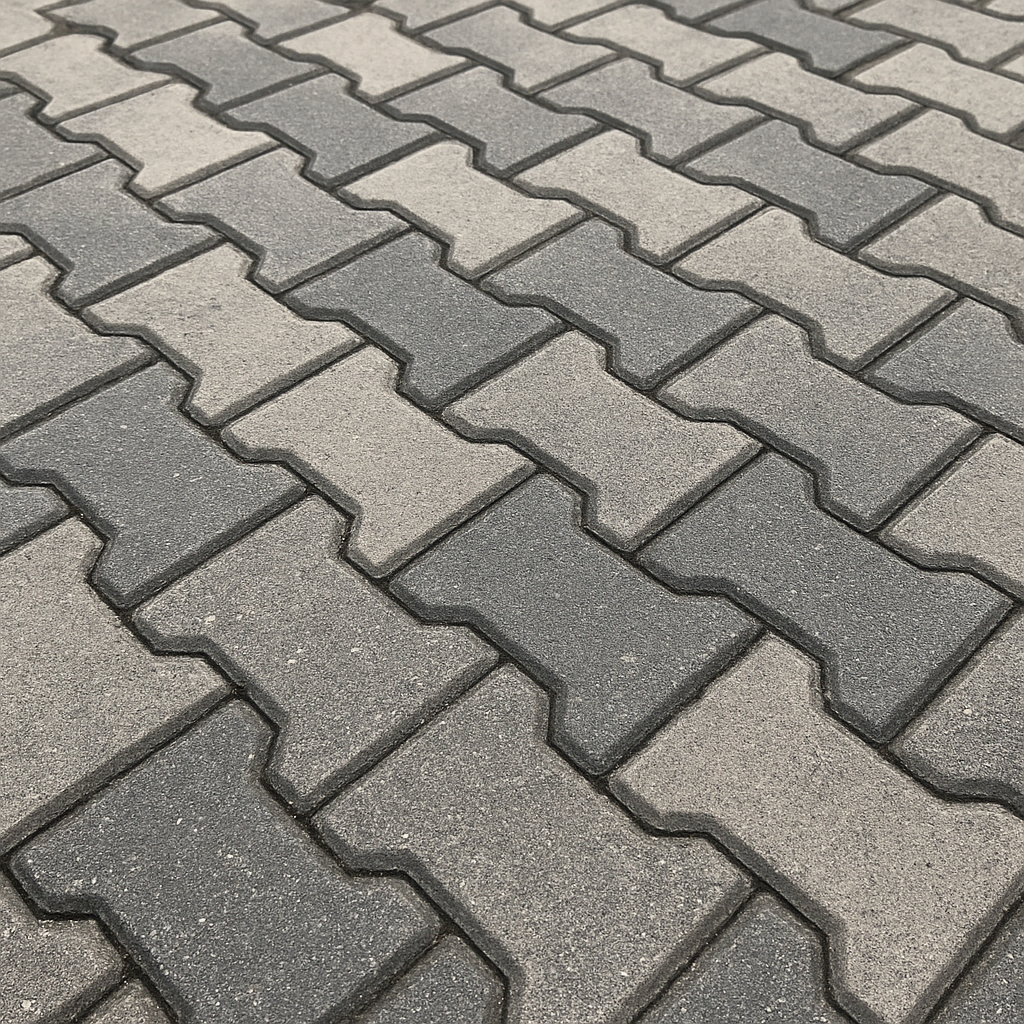 Piso intertravado moderno